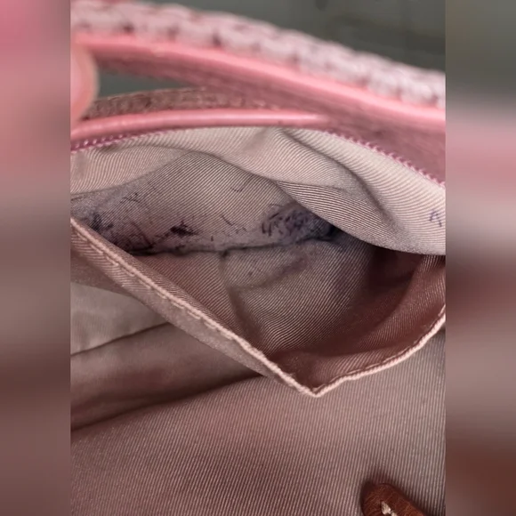 The Sak Linden Pebbled Leather Vintage Coral Handbag - Picture 8 of 15